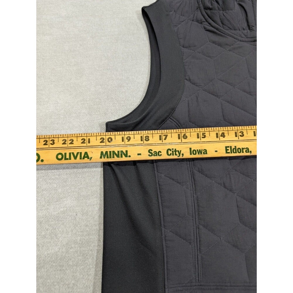 NWT The North Face Long Parka Vest Black Quilted Hoodless Tunic Women L 33" - Picture 8 of 10